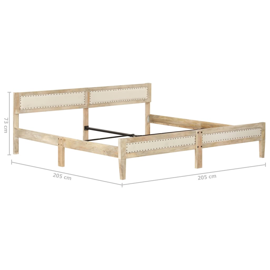 Lit en Bois de Manguier Massif 200x200-La-Fabrique-Industrielle