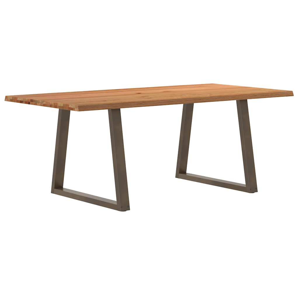 Longue Table Industrielle en Bois Massif et Métal-100 cm-200 cm-1-La-Fabrique-Industrielle