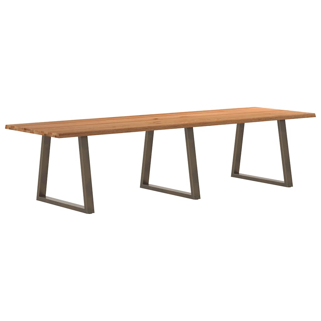Longue Table Industrielle en Bois Massif et Métal-100 cm-320 cm-1-La-Fabrique-Industrielle
