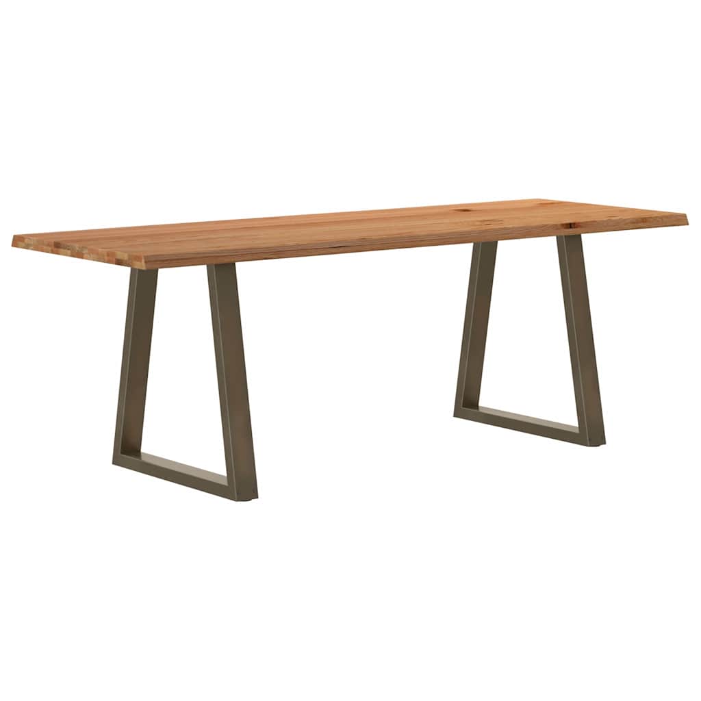 Longue Table Industrielle en Bois Massif et Métal-80 cm-220 cm-1-La-Fabrique-Industrielle