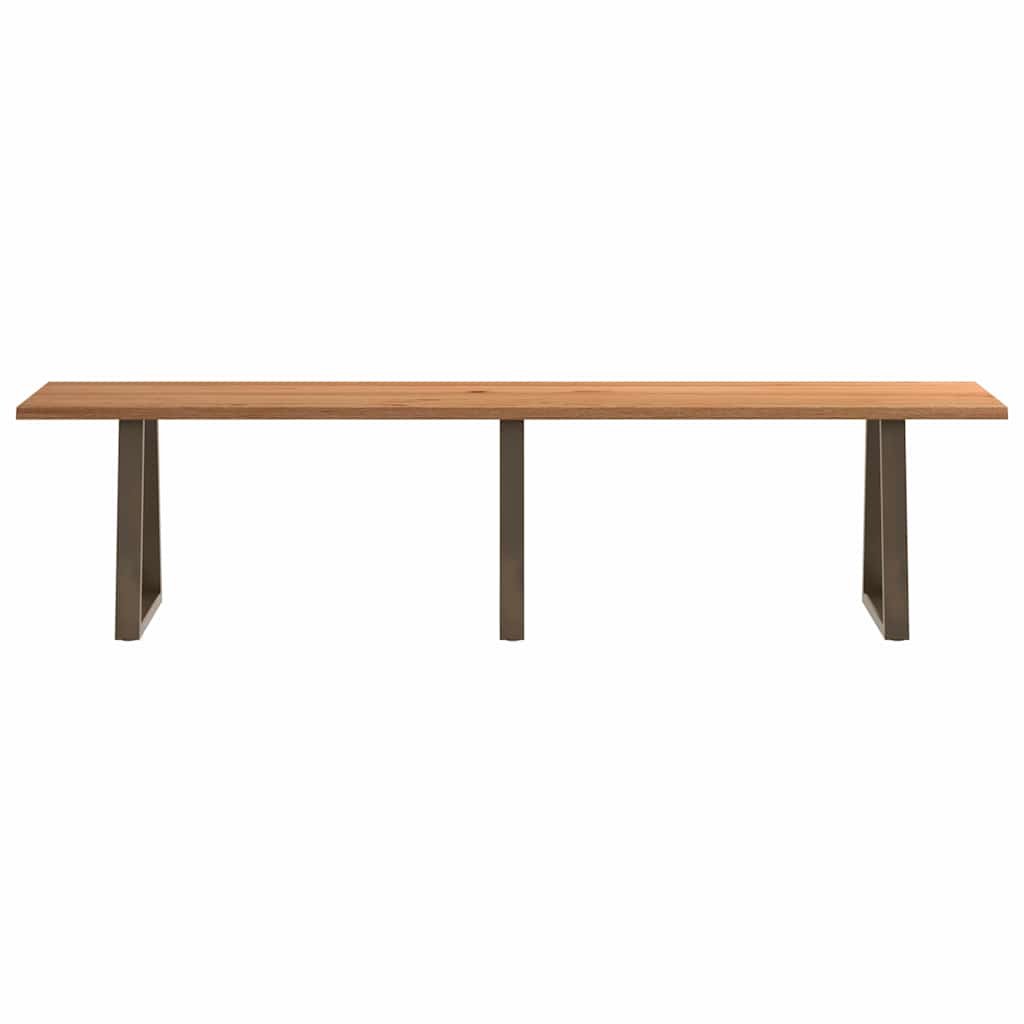 Longue Table Industrielle en Bois Massif et Métal-La-Fabrique-Industrielle