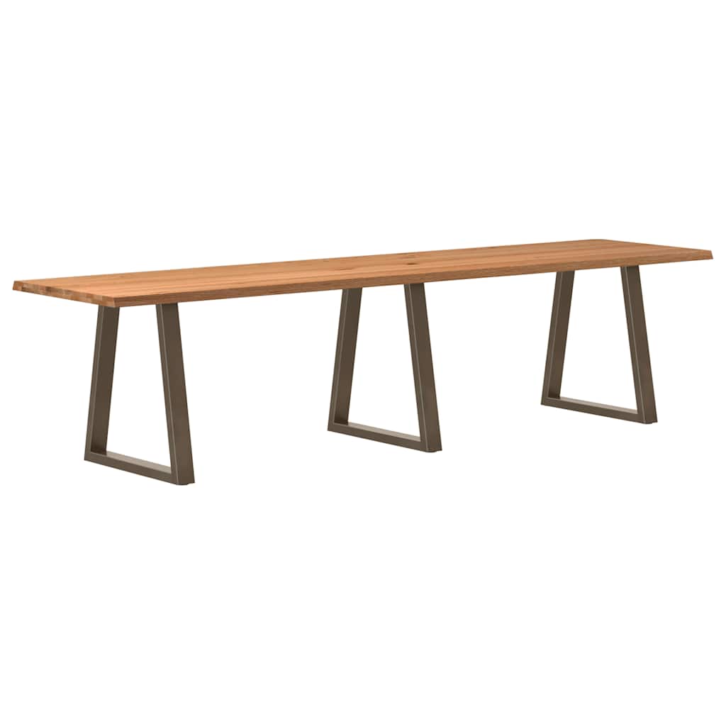 Longue Table Industrielle en Bois Massif et Métal-La-Fabrique-Industrielle