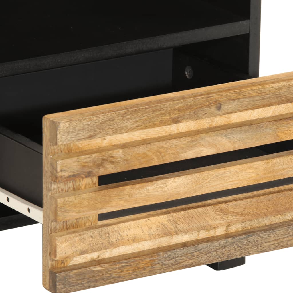 Lot de 2 Tables de Chevet Industrielles en Bois de Manguier-La-Fabrique-Industrielle