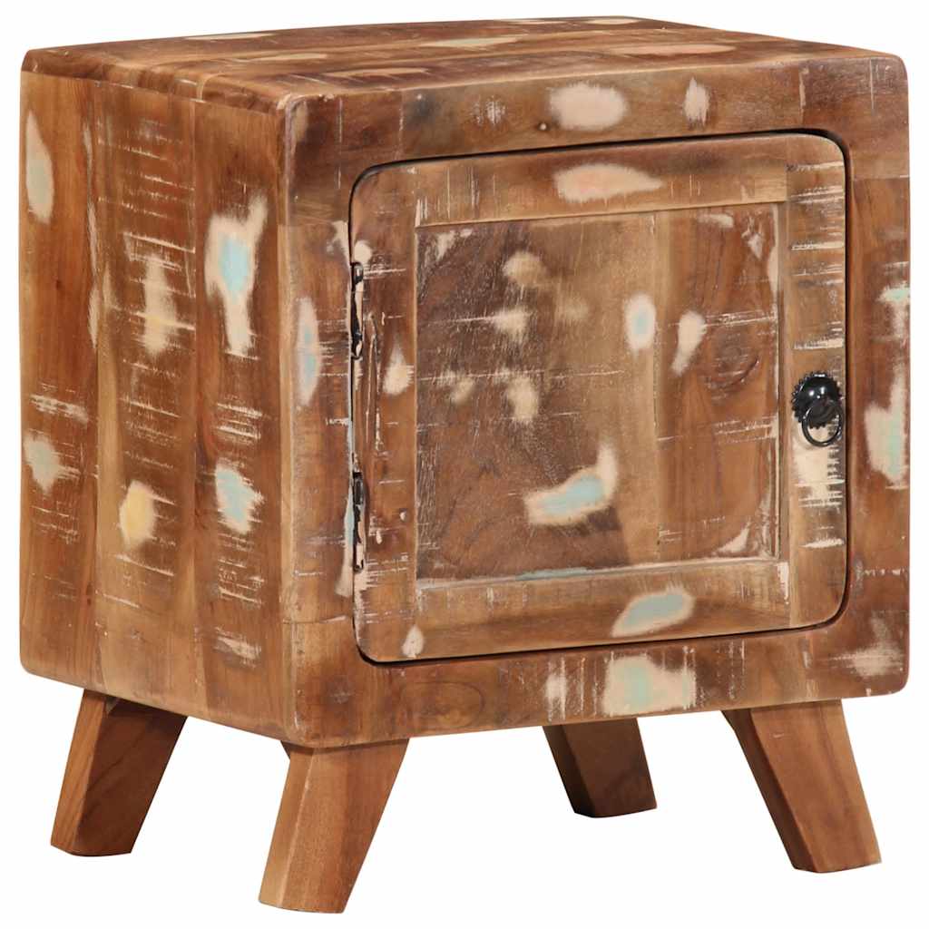 Lot de 2 Tables de Chevet en Bois Massif Style Industriel-Marron-bois de récupération massif-1-La-Fabrique-Industrielle