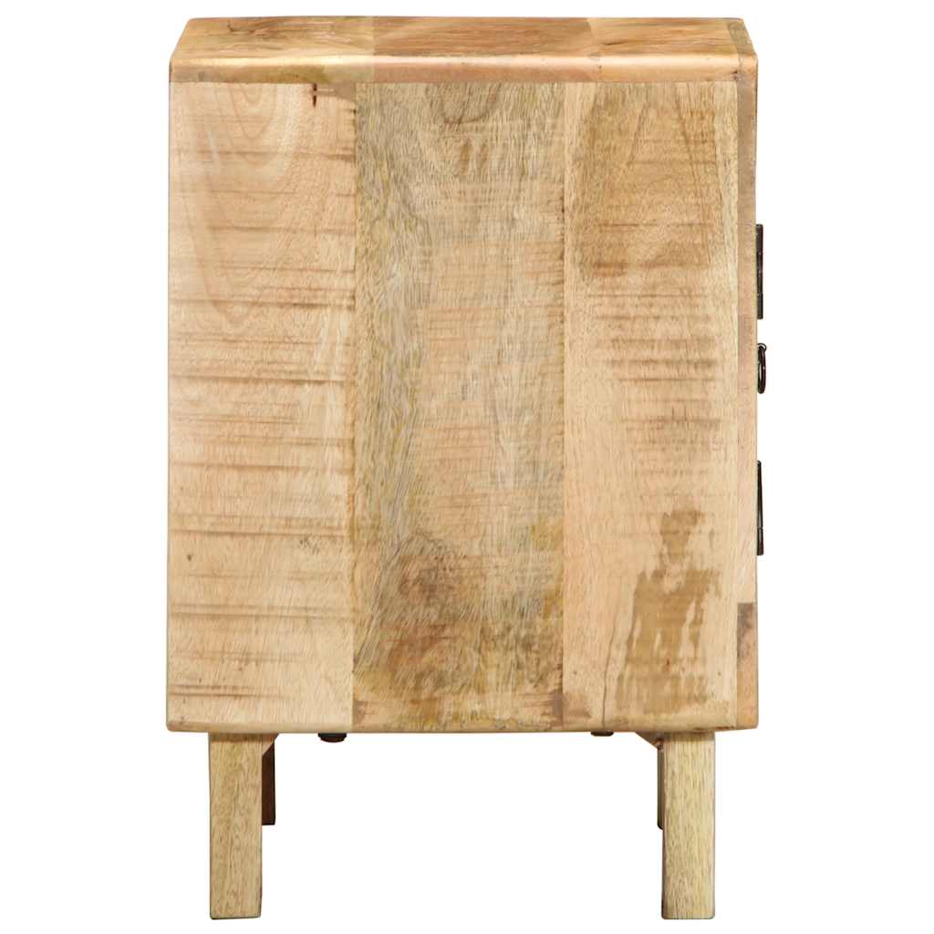 Lot de 2 Tables de Chevet en Bois Massif Style Industriel-La-Fabrique-Industrielle