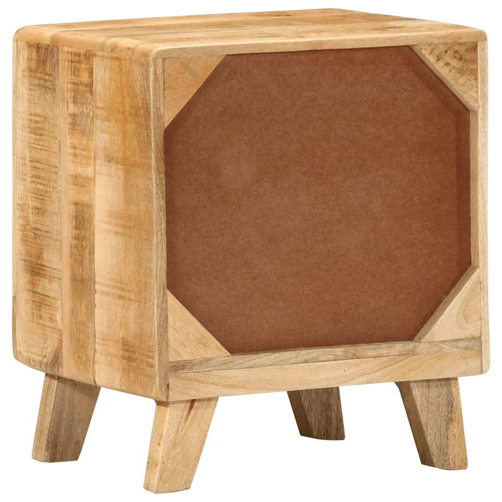 Lot de 2 Tables de Chevet en Bois Massif Style Industriel-La-Fabrique-Industrielle