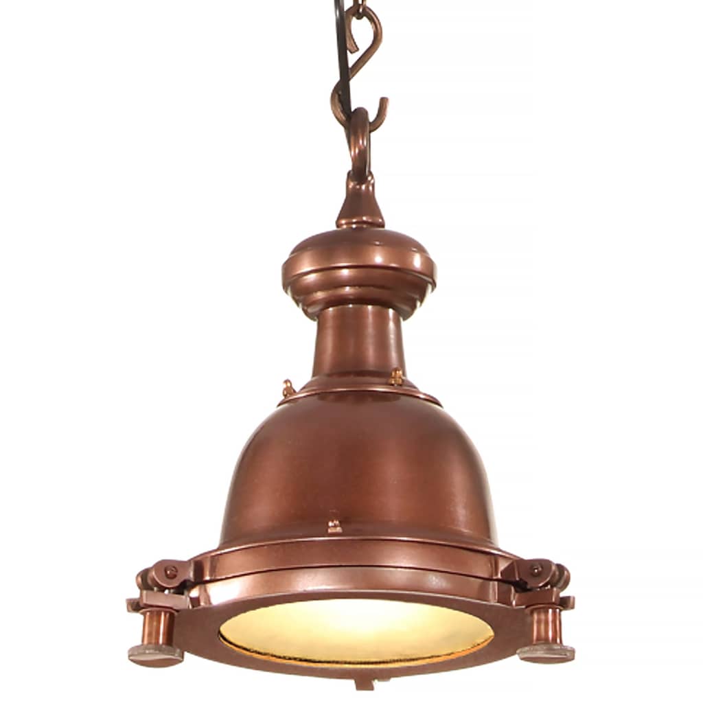 Luminaire Industriel Vintage en Aluminium et Cuivre-1-25 x 25 x 134 cm-La-Fabrique-Industrielle