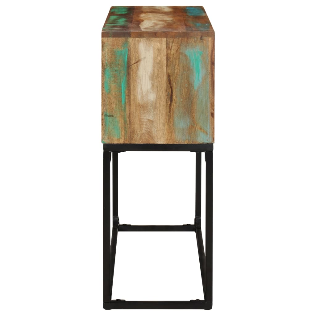 Meuble Console en Bois et Métal Recyclé-La-Fabrique-Industrielle