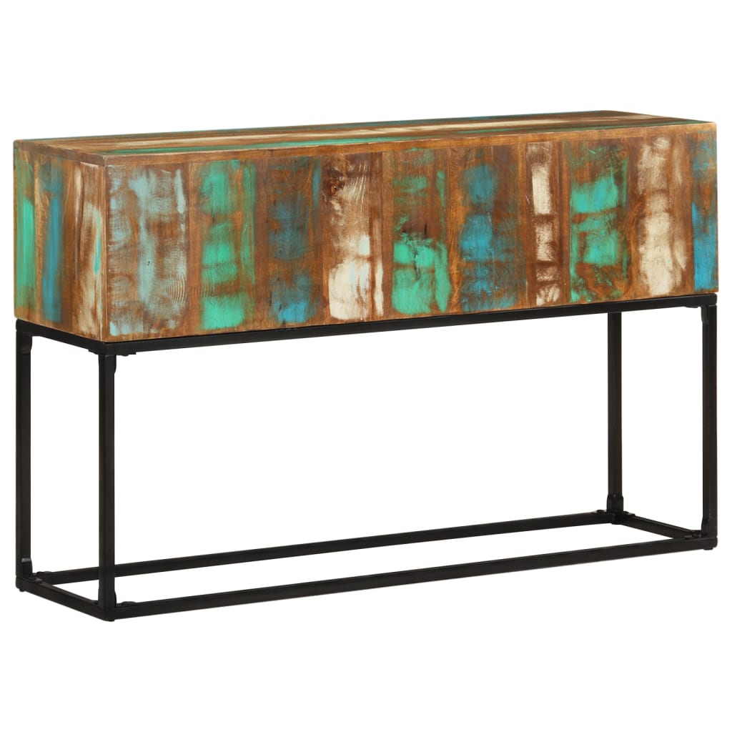 Meuble Console en Bois et Métal Recyclé-La-Fabrique-Industrielle