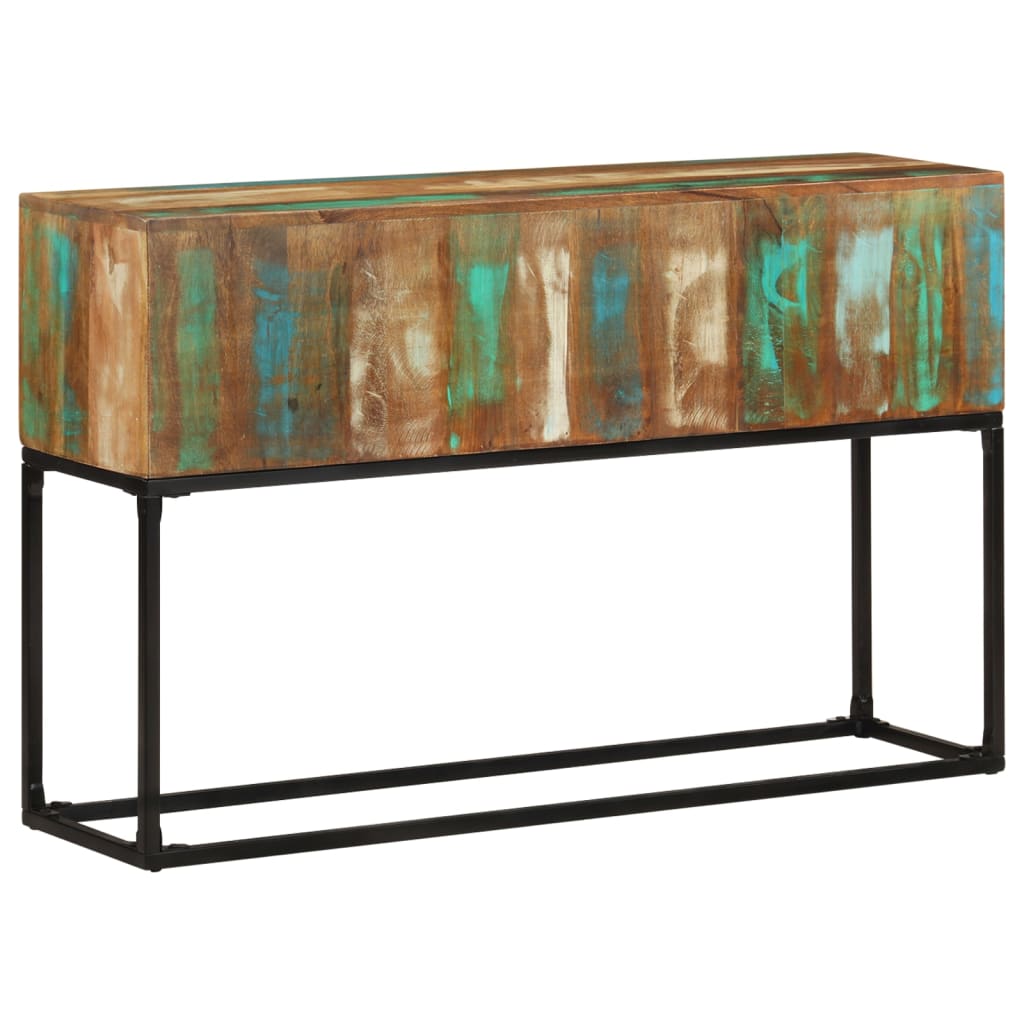 Meuble Console en Bois et Métal Recyclé-La-Fabrique-Industrielle