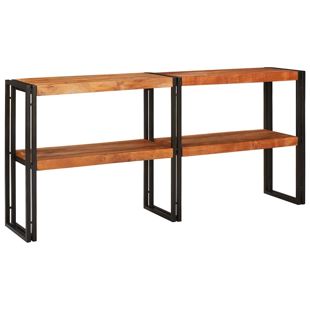 Meuble Console en Bois et Métal au Style Industriel-Bois d'acacia massif-La-Fabrique-Industrielle