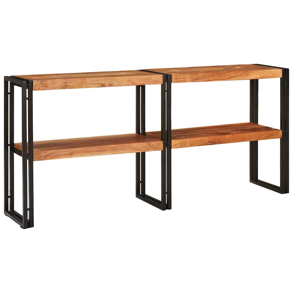 Meuble Console en Bois et Métal au Style Industriel-La-Fabrique-Industrielle