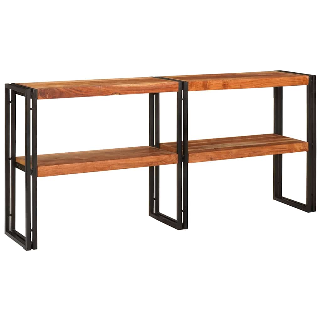 Meuble Console en Bois et Métal au Style Industriel-La-Fabrique-Industrielle