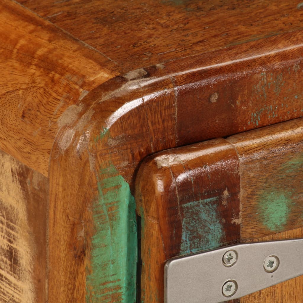 Meuble TV Authentique en Bois Massif et Roulettes-La-Fabrique-Industrielle