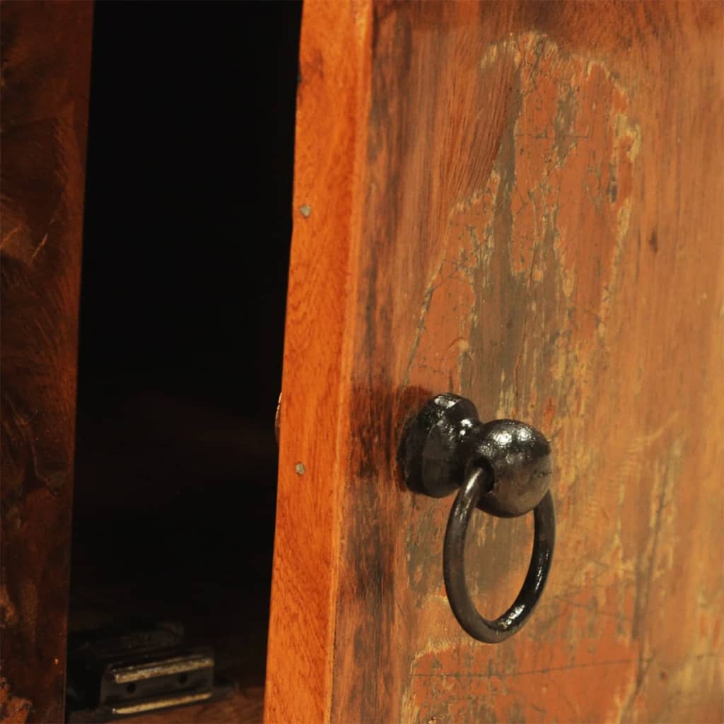 Meuble TV Bas en Bois Recyclé et Style Vintage-La-Fabrique-Industrielle