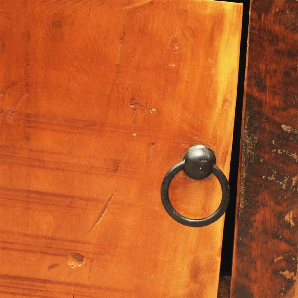 Meuble TV Bas en Bois Recyclé et Style Vintage-La-Fabrique-Industrielle