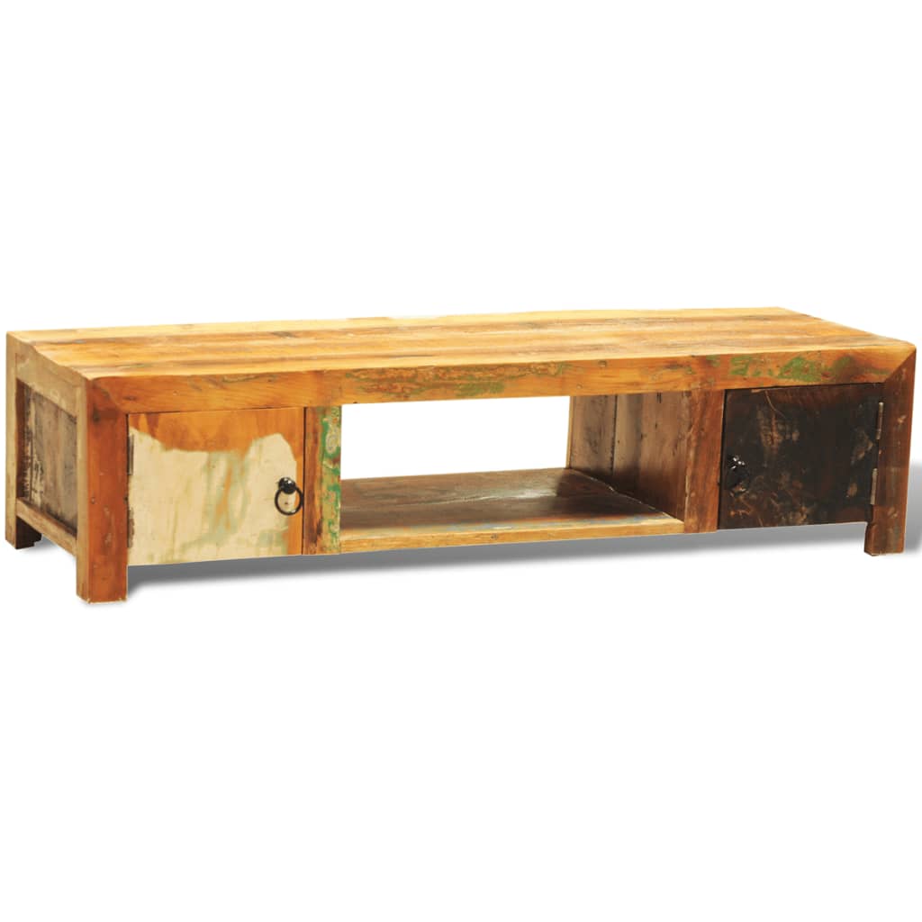 Meuble TV Bas en Bois Recyclé et Style Vintage-La-Fabrique-Industrielle