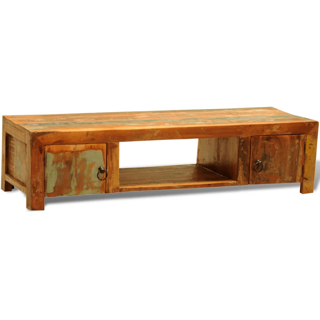 Meuble TV Bas en Bois Recyclé et Style Vintage-La-Fabrique-Industrielle