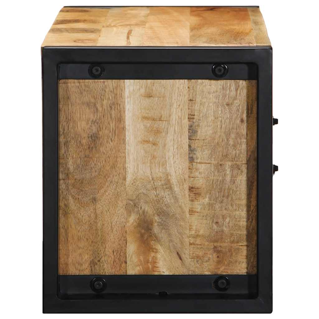 Meuble TV Bas en Bois de Manguier Brut-La-Fabrique-Industrielle