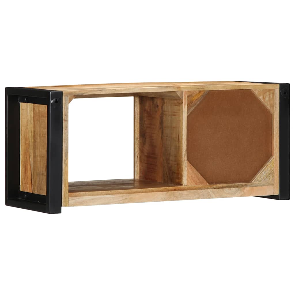 Meuble TV Bas en Bois de Manguier Brut-La-Fabrique-Industrielle