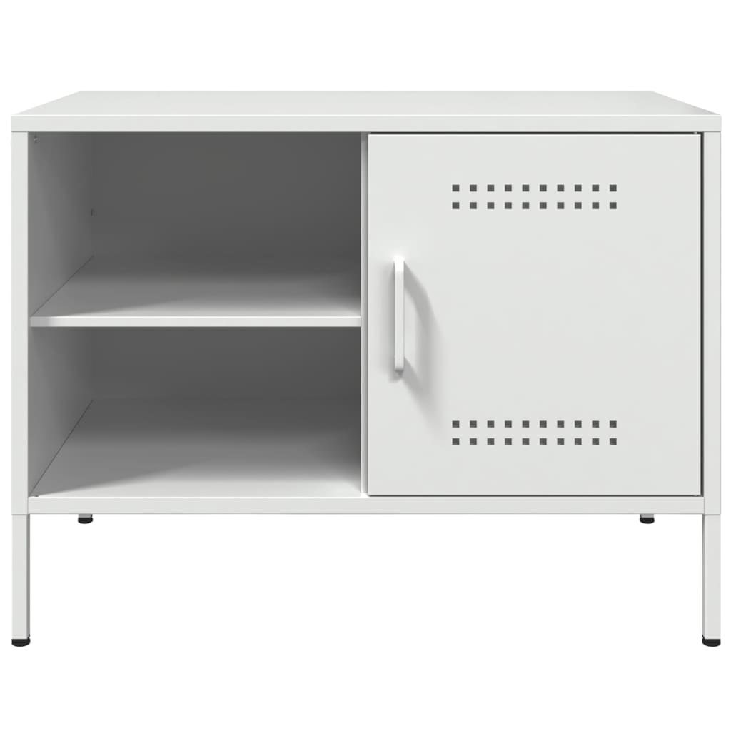 Meuble TV Blanc au Style Industriel-La-Fabrique-Industrielle