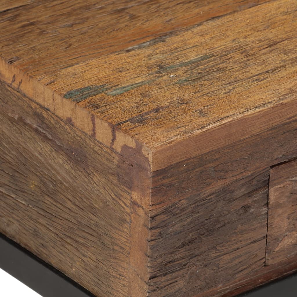 Meuble TV Bois Recyclé et Métal Noir-La-Fabrique-Industrielle