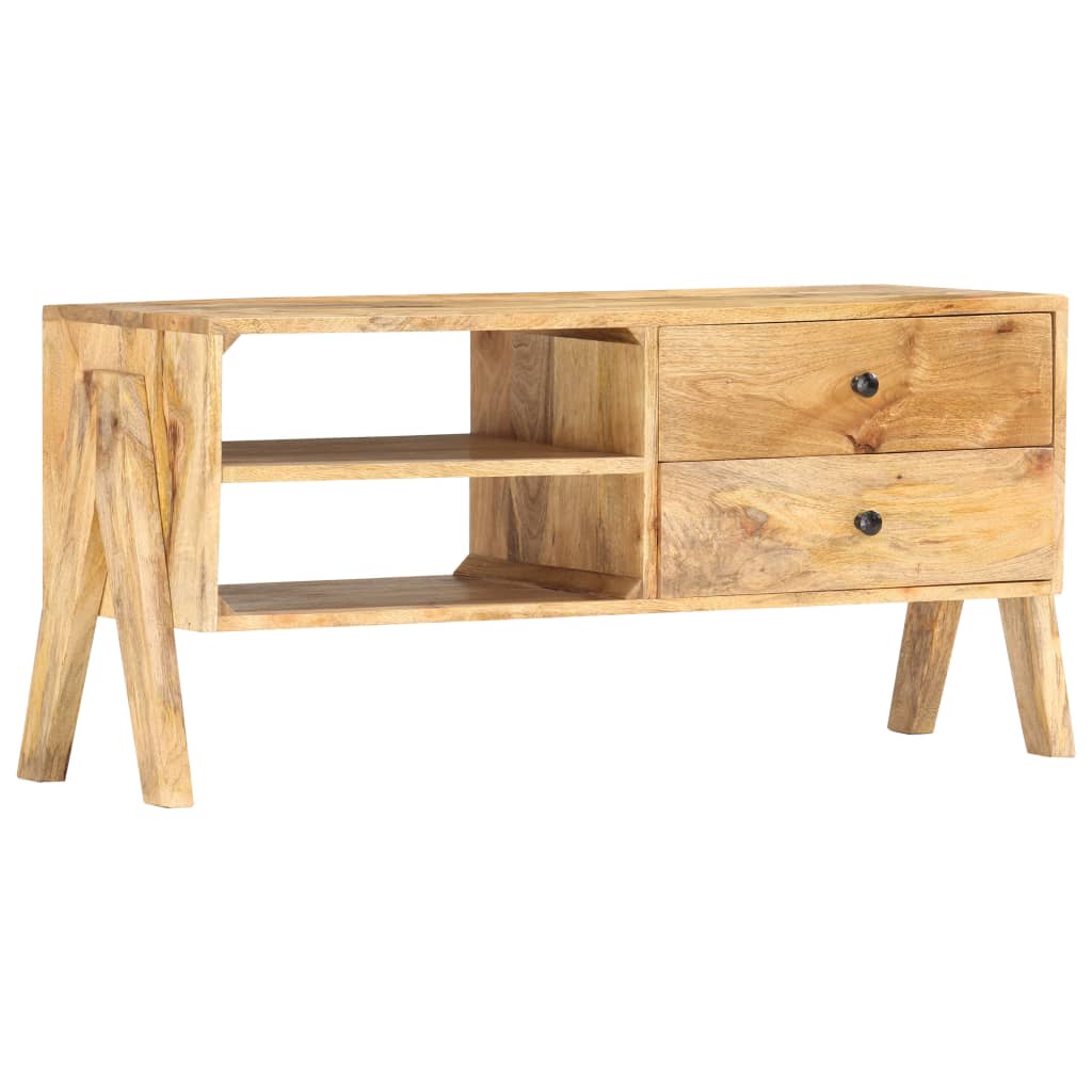 Meuble TV Élégant en Bois de Manguier Massif-La-Fabrique-Industrielle