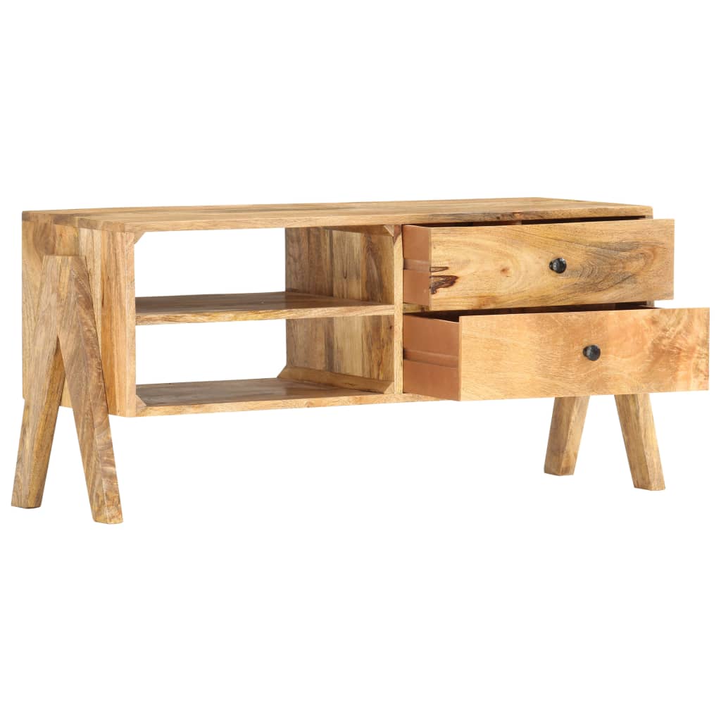 Meuble TV Élégant en Bois de Manguier Massif-La-Fabrique-Industrielle