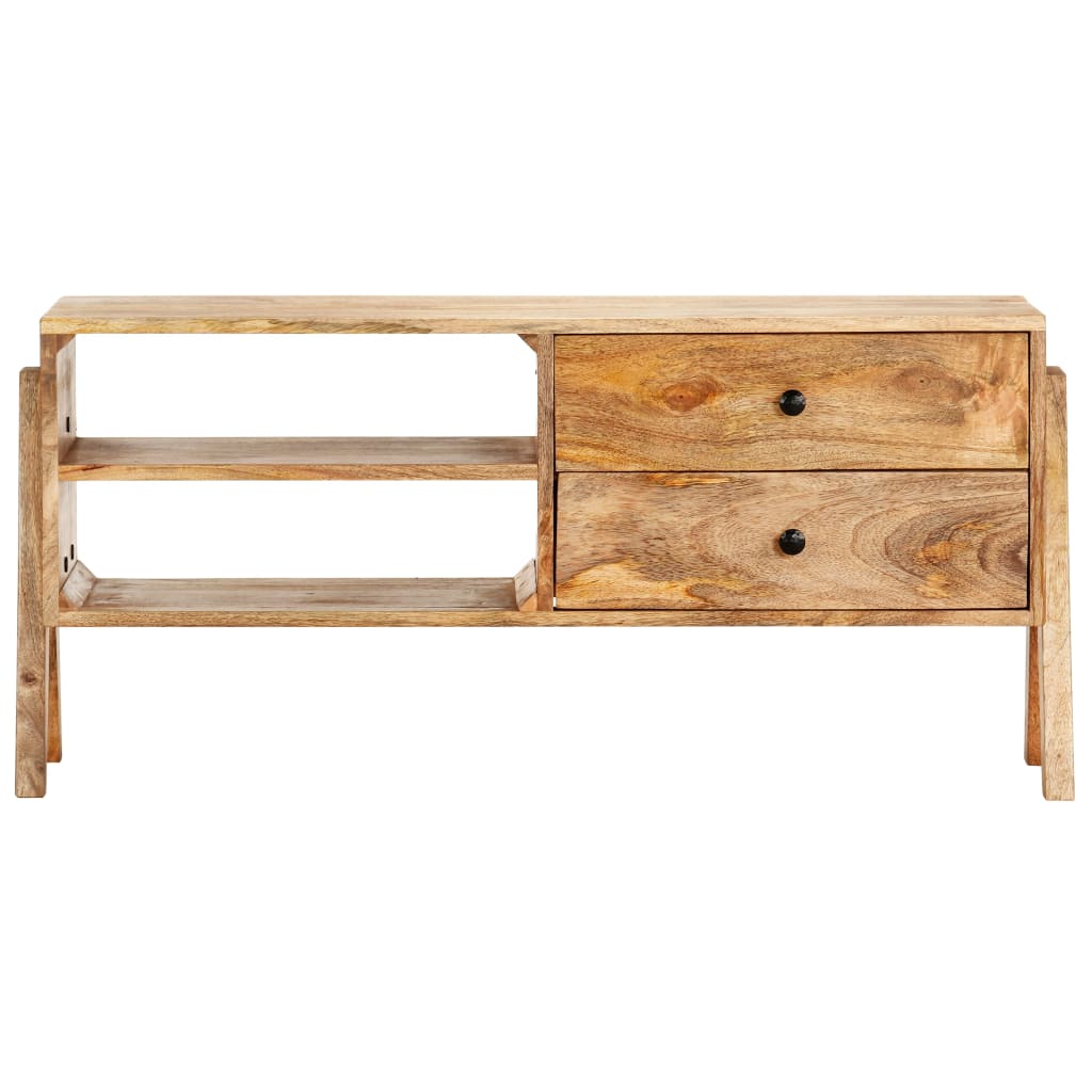 Meuble TV Élégant en Bois de Manguier Massif-La-Fabrique-Industrielle