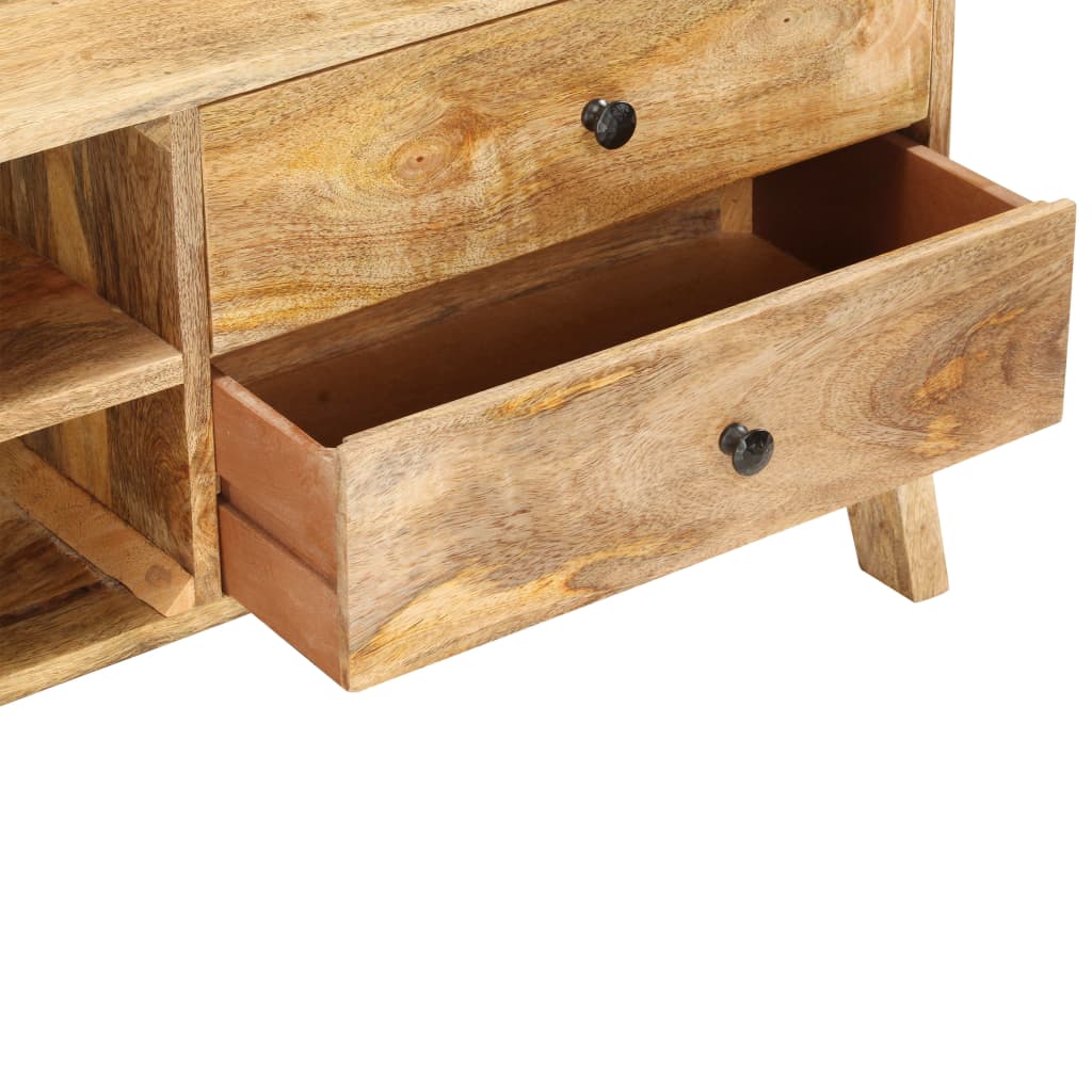 Meuble TV Élégant en Bois de Manguier Massif-La-Fabrique-Industrielle