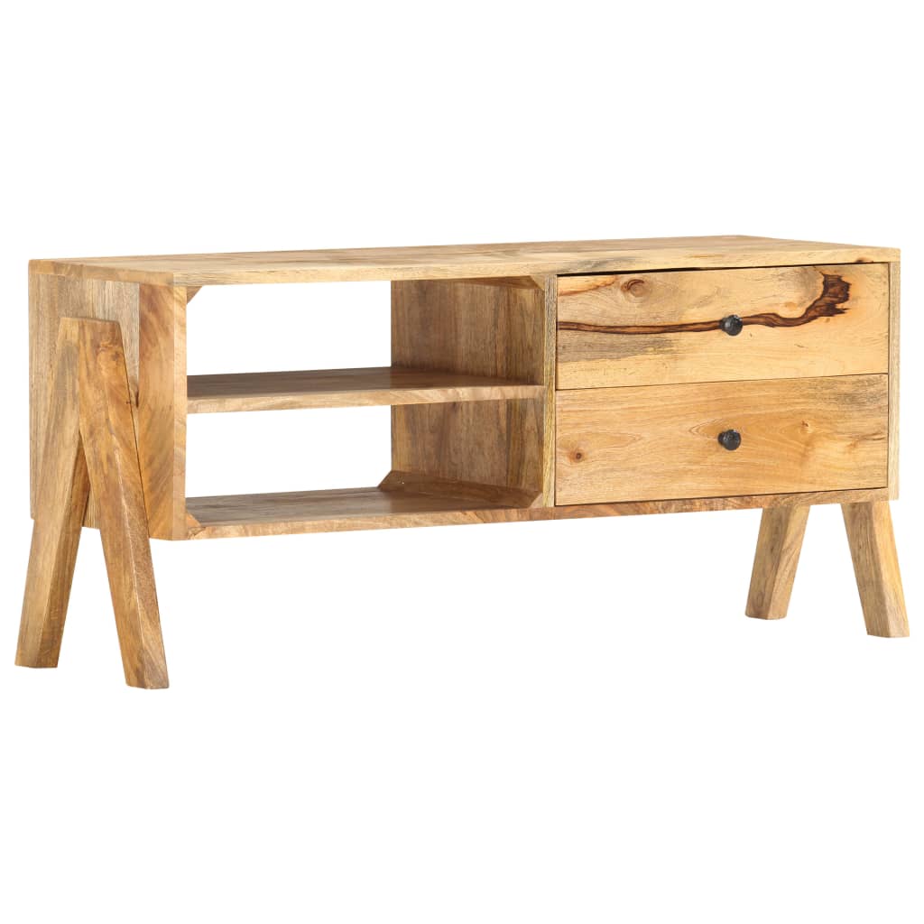 Meuble TV Élégant en Bois de Manguier Massif-La-Fabrique-Industrielle