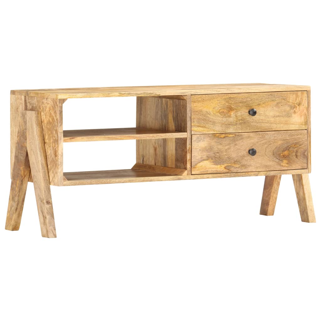 Meuble TV Élégant en Bois de Manguier Massif-La-Fabrique-Industrielle