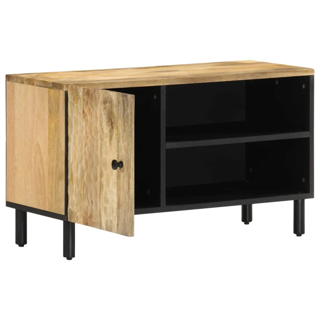 Meuble TV en bois de manguier au style industriel-La-Fabrique-Industrielle
