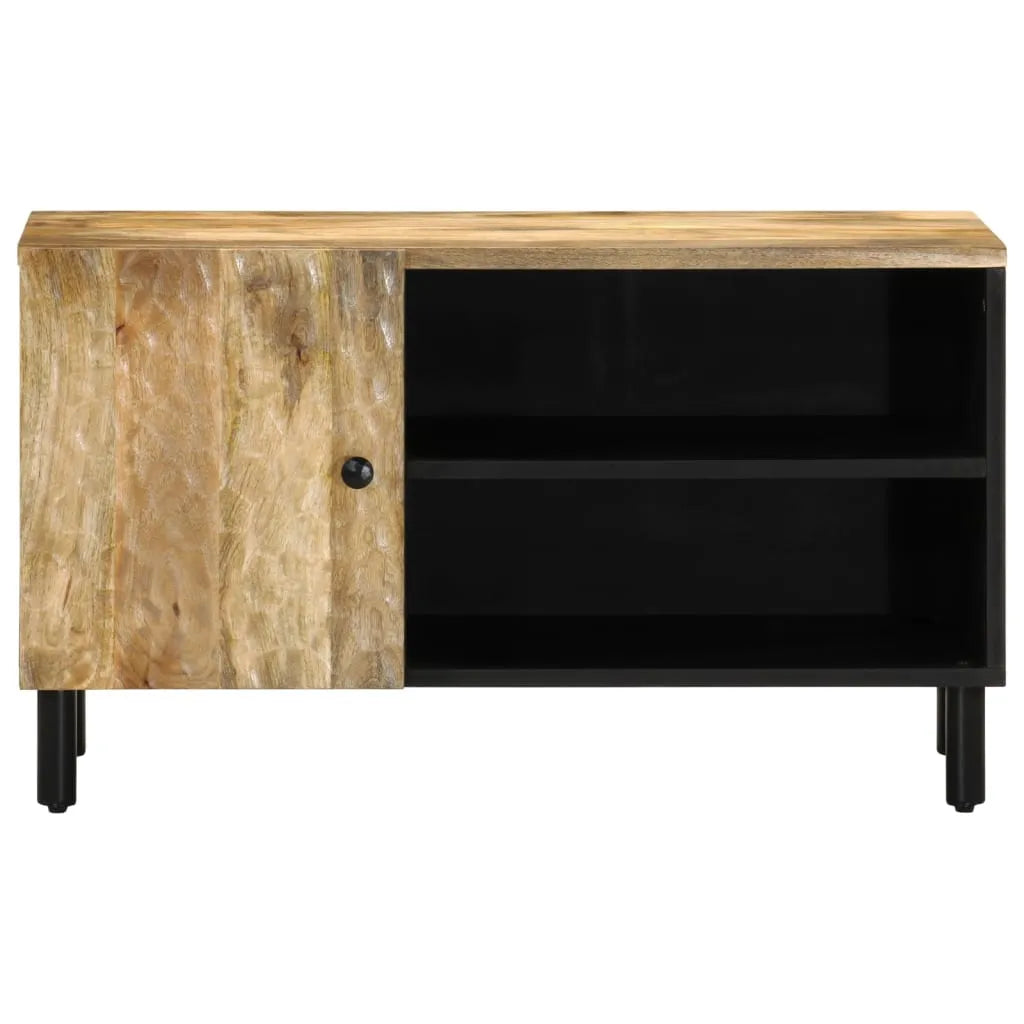 Meuble TV en bois de manguier au style industriel-La-Fabrique-Industrielle
