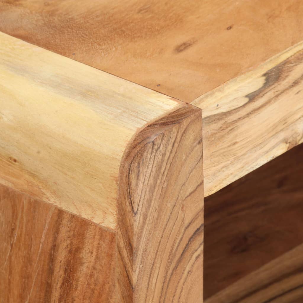 Meuble TV Industriel en Bois d'Acacia Massif-La-Fabrique-Industrielle
