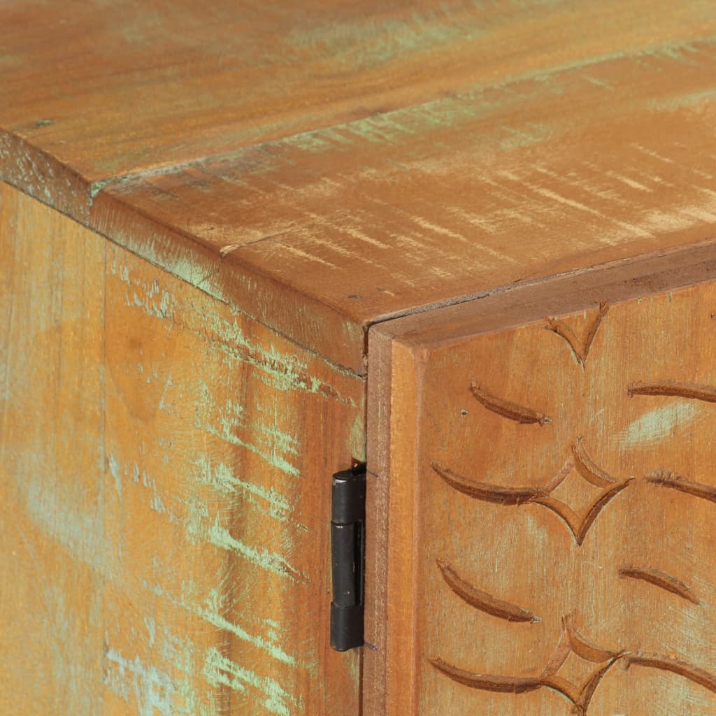 Meuble TV Industriel en Bois de Récupération 120 cm-La-Fabrique-Industrielle