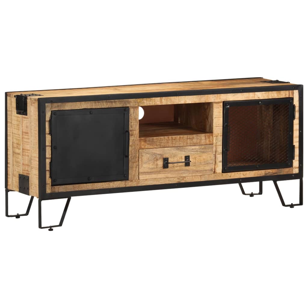 Meuble TV Métallique et Bois de Manguier-La-Fabrique-Industrielle
