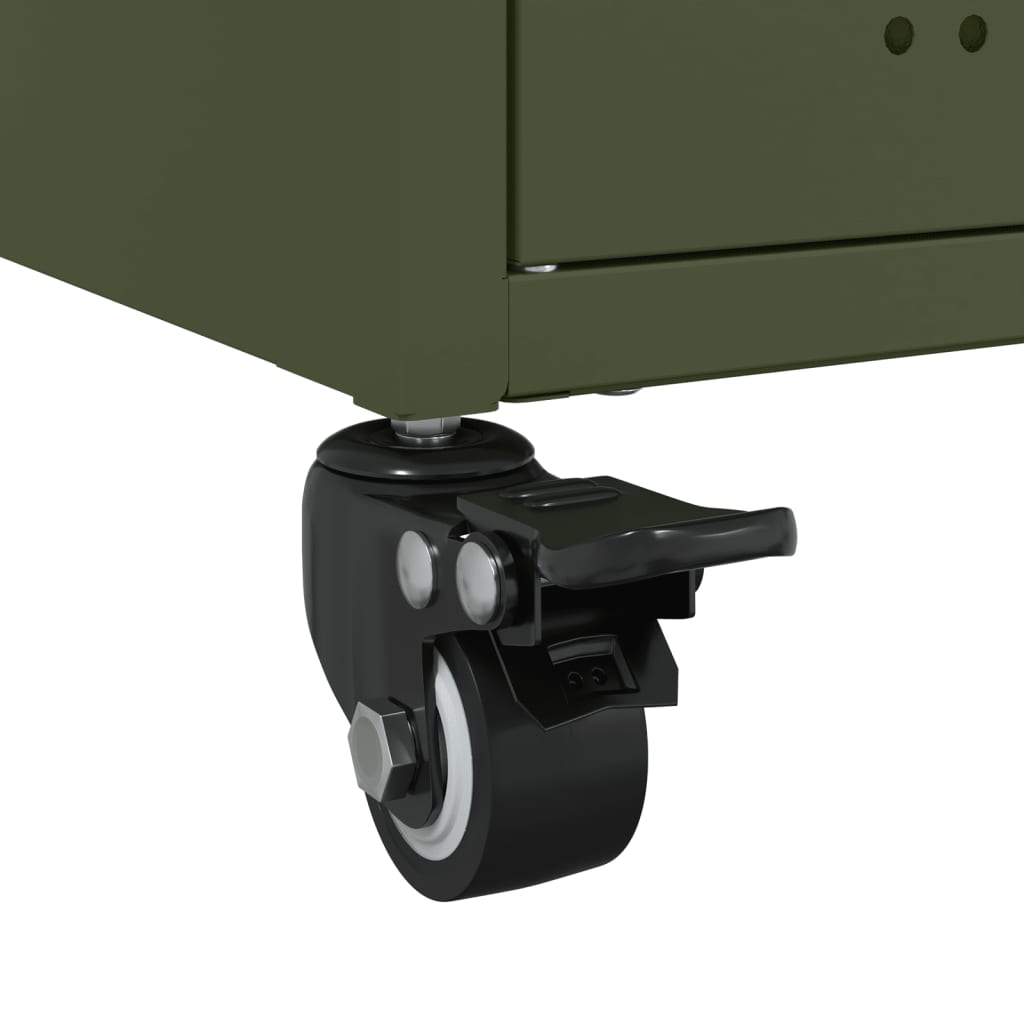 Meuble TV Olive en Acier au Style Industriel-La-Fabrique-Industrielle