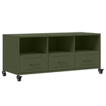 Meuble TV Olive en Acier au Style Industriel-La-Fabrique-Industrielle