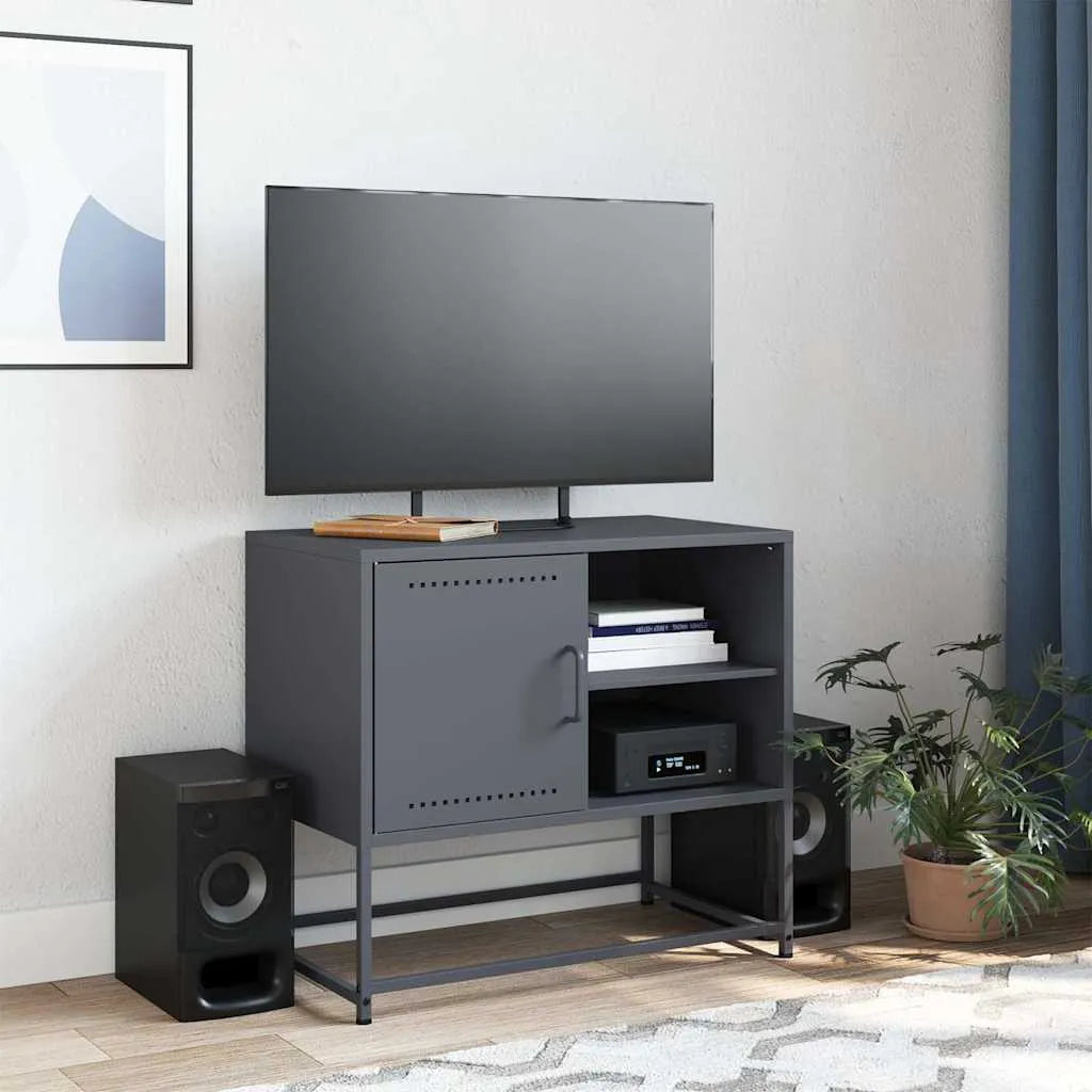 Meuble TV en acier au style industriel-La-Fabrique-Industrielle