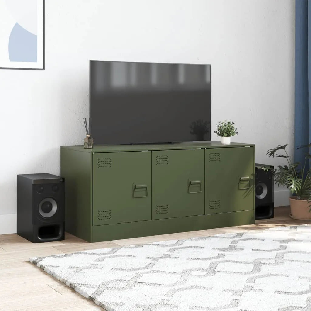 Meuble TV en acier au style industriel-La-Fabrique-Industrielle