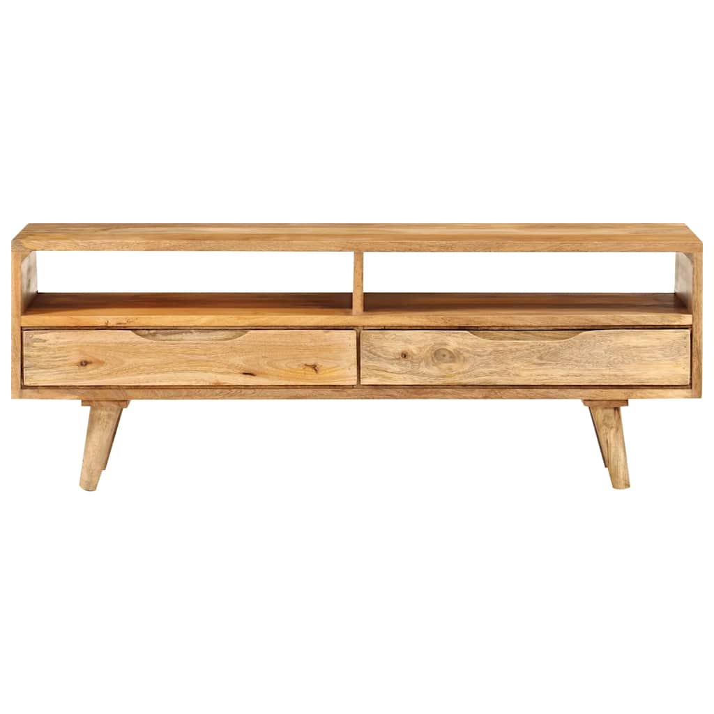 Meuble TV au design industriel en bois de manguier massif-La-Fabrique-Industrielle