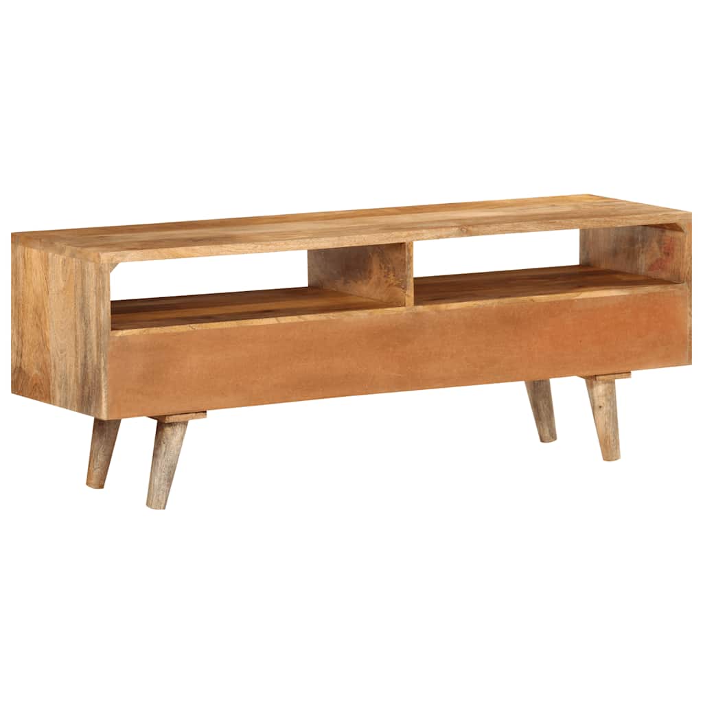 Meuble TV au design industriel en bois de manguier massif-La-Fabrique-Industrielle