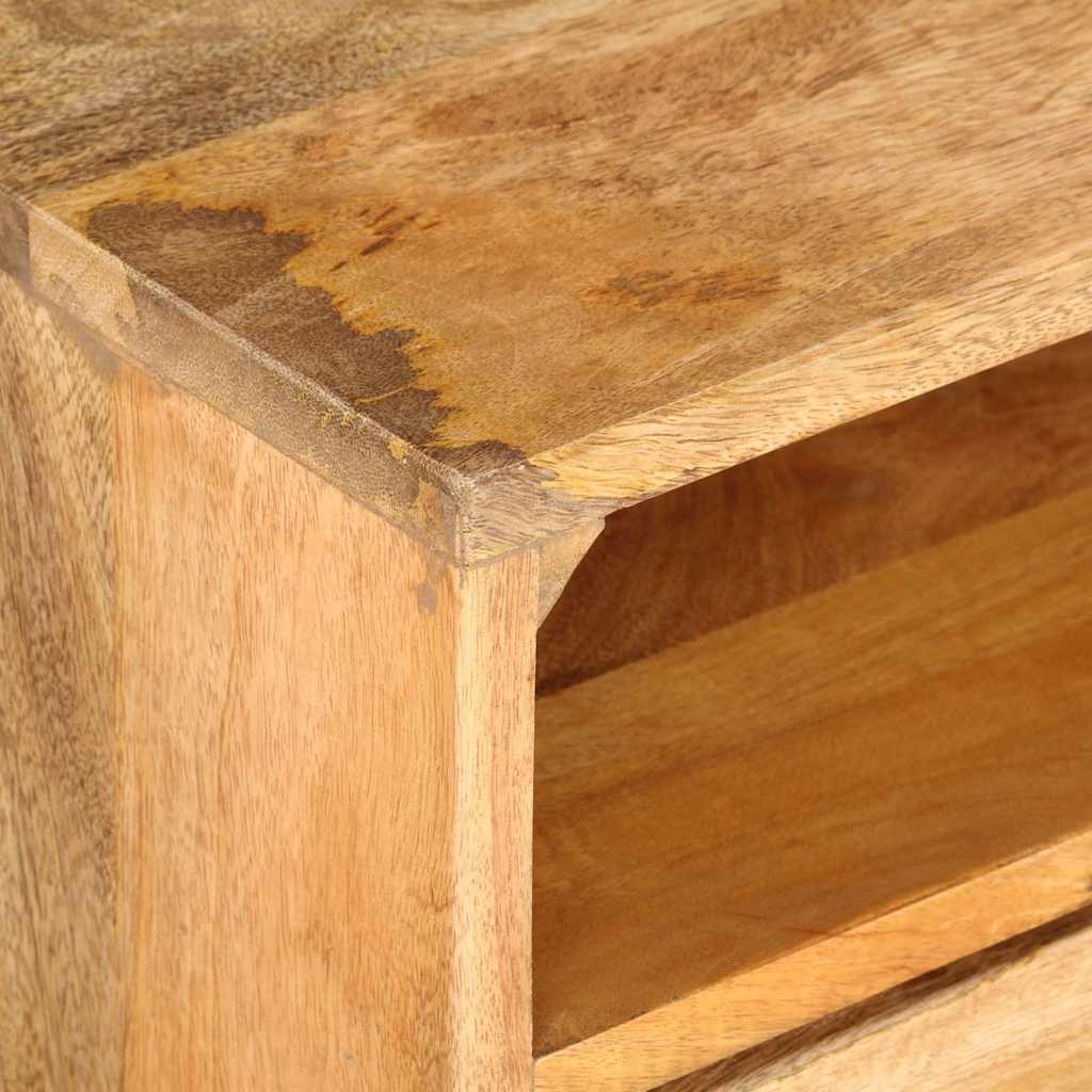 Meuble TV au design industriel en bois de manguier massif-La-Fabrique-Industrielle