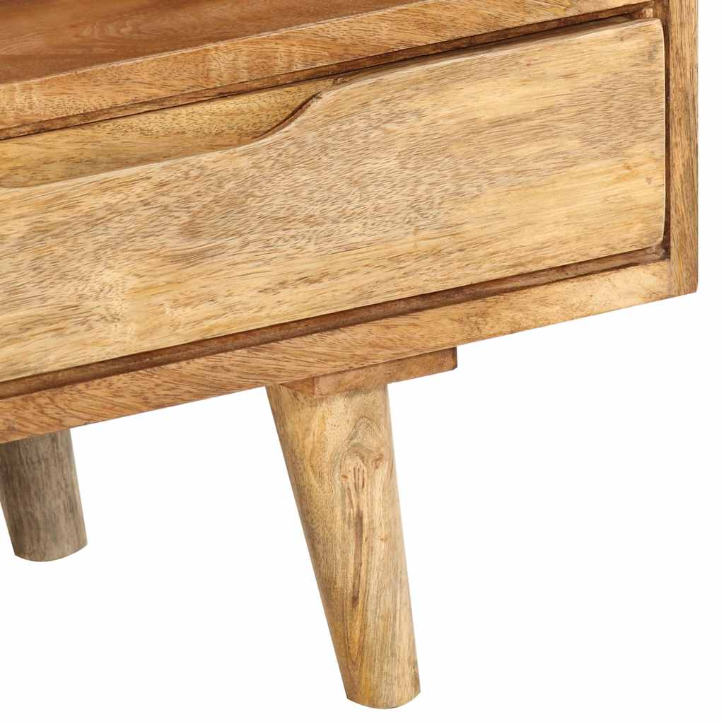 Meuble TV au design industriel en bois de manguier massif-La-Fabrique-Industrielle