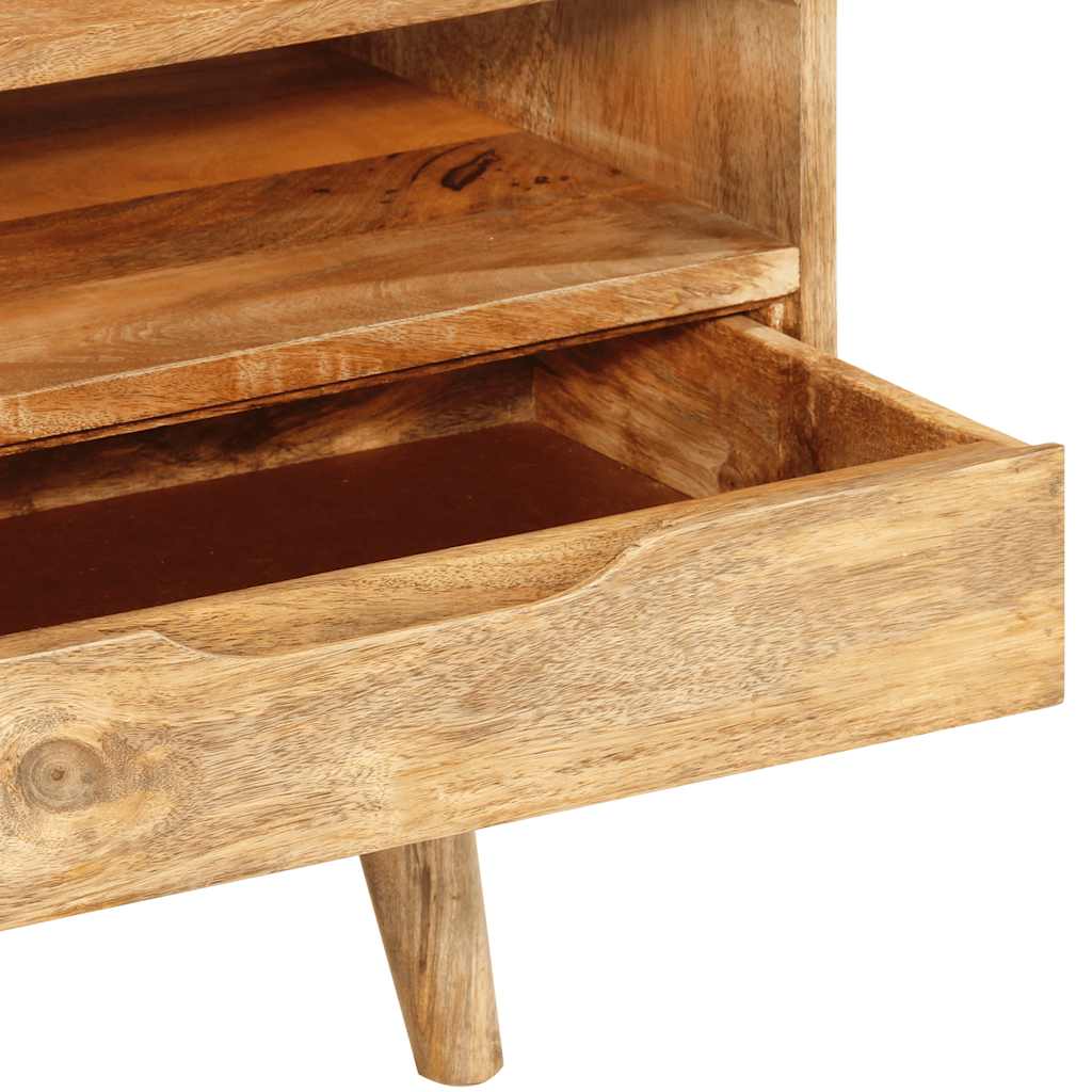Meuble TV au design industriel en bois de manguier massif-La-Fabrique-Industrielle