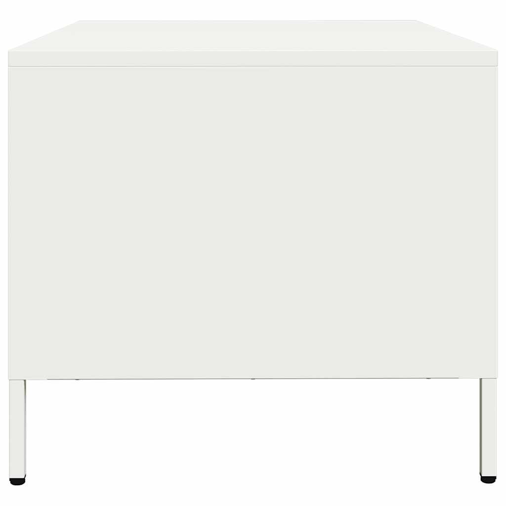Meuble TV en Acier Blanc au Style Industriel-La-Fabrique-Industrielle