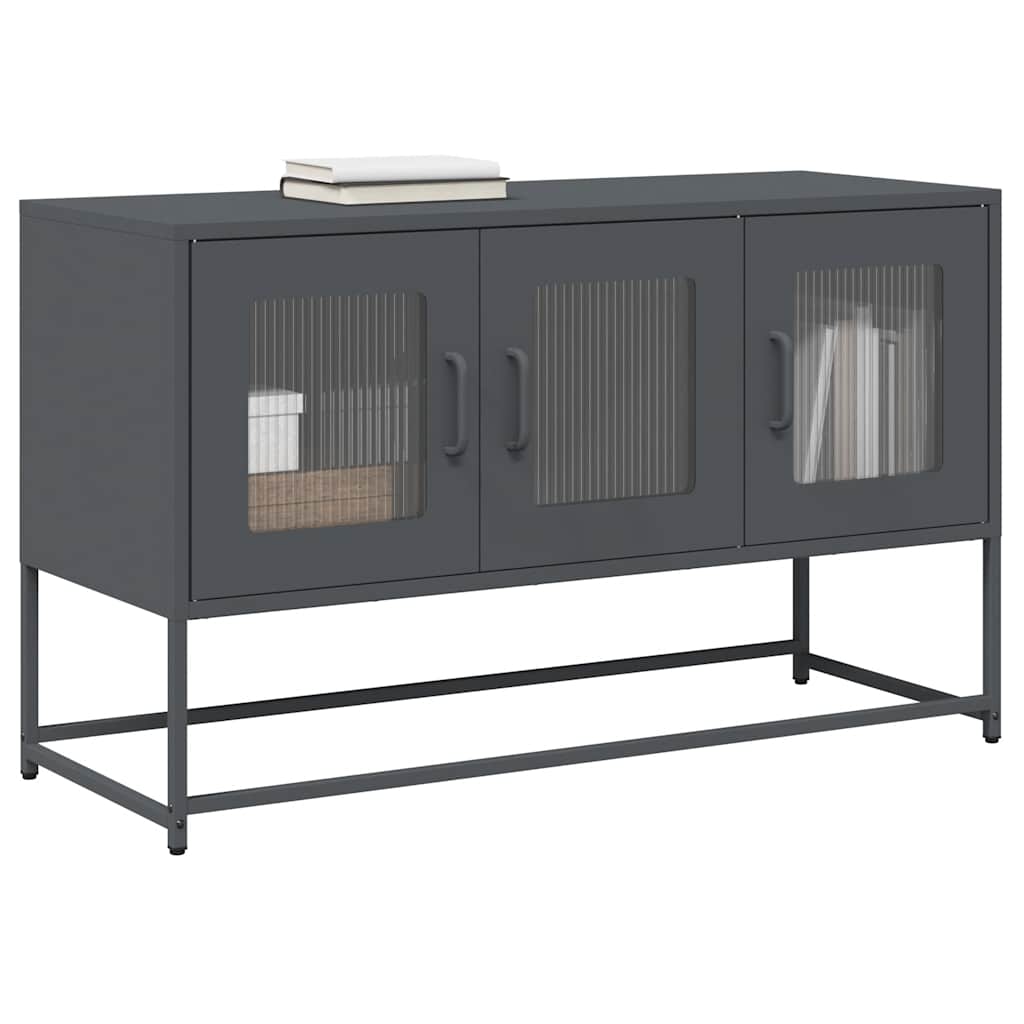 Meuble TV en Acier Style Industriel Haut-Anthracite-100.5 cm-1-La-Fabrique-Industrielle