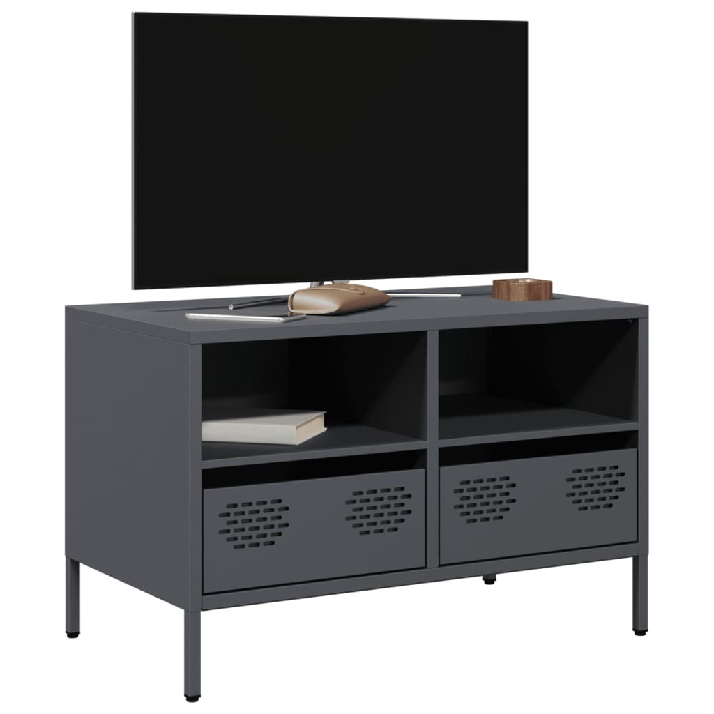 Meuble TV en acier au style industriel-Anthracite-68 cm-1-La-Fabrique-Industrielle