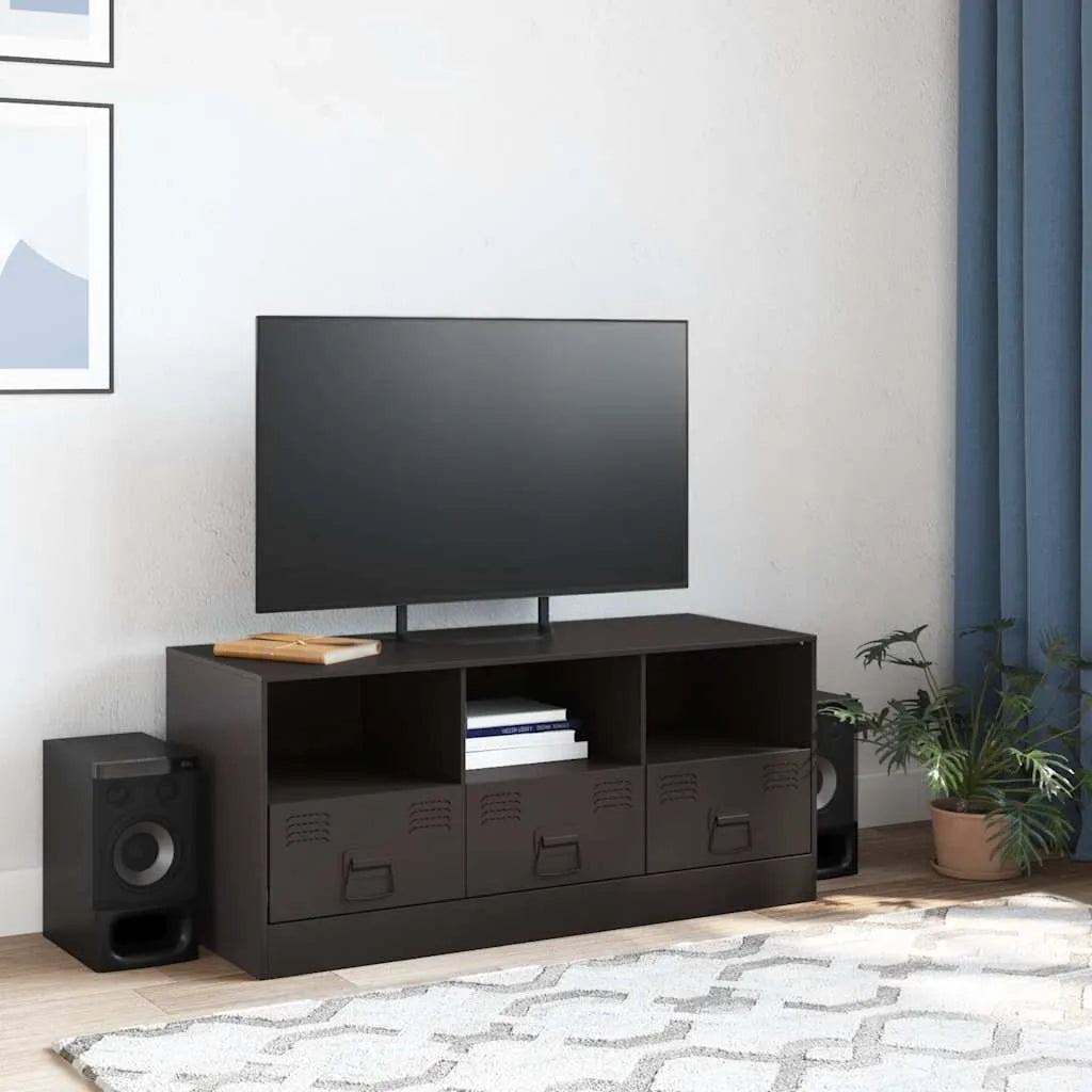 Meuble TV en Acier au Style Industriel-La-Fabrique-Industrielle